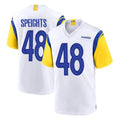 Friene LA.Rams #48 Omar Speights Player White Home Game Stitched Jerseys