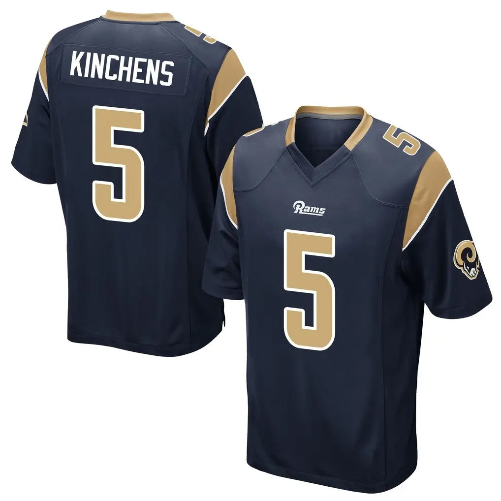 Friene LA.Rams #5 Kamren Kinchens Player Navy Home Game Stitched Jerseys