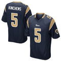 Friene LA.Rams #5 Kamren Kinchens Player Navy Home Game Stitched Jerseys