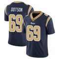 Friene LA.Rams #69 Kevin Dotson Player Navy Limited Vapor Untouchable Home Game Stitched Jerseys