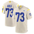 Friene LA.Rams #73 Steve Avila Player Bone Home Game Stitched Jerseys
