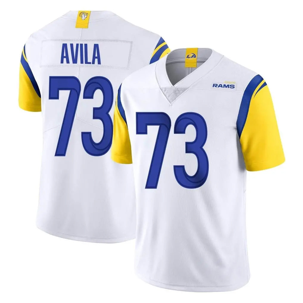 Friene LA.Rams #73 Steve Avila Player White Limited Vapor Untouchable Home Game Stitched Jerseys