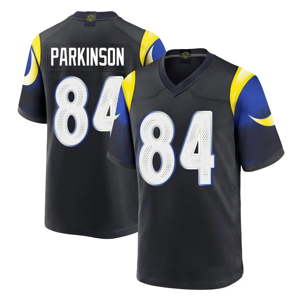 Friene LA.Rams #84 Colby Parkinson Player Black Midnight Rivalries Collection Home Game Stitched Jerseys