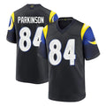 Friene LA.Rams #84 Colby Parkinson Player Black Midnight Rivalries Collection Home Game Stitched Jerseys
