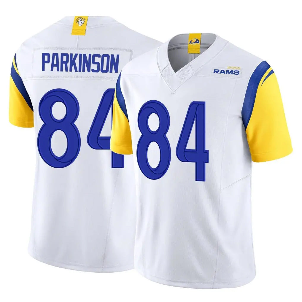 Friene LA.Rams #84 Colby Parkinson Player White Home Game Stitched Jerseys