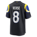 Friene LA.Rams #8 Jared Verse Player Midnight Blue Rivalries Collection Game Stitched Jerseys