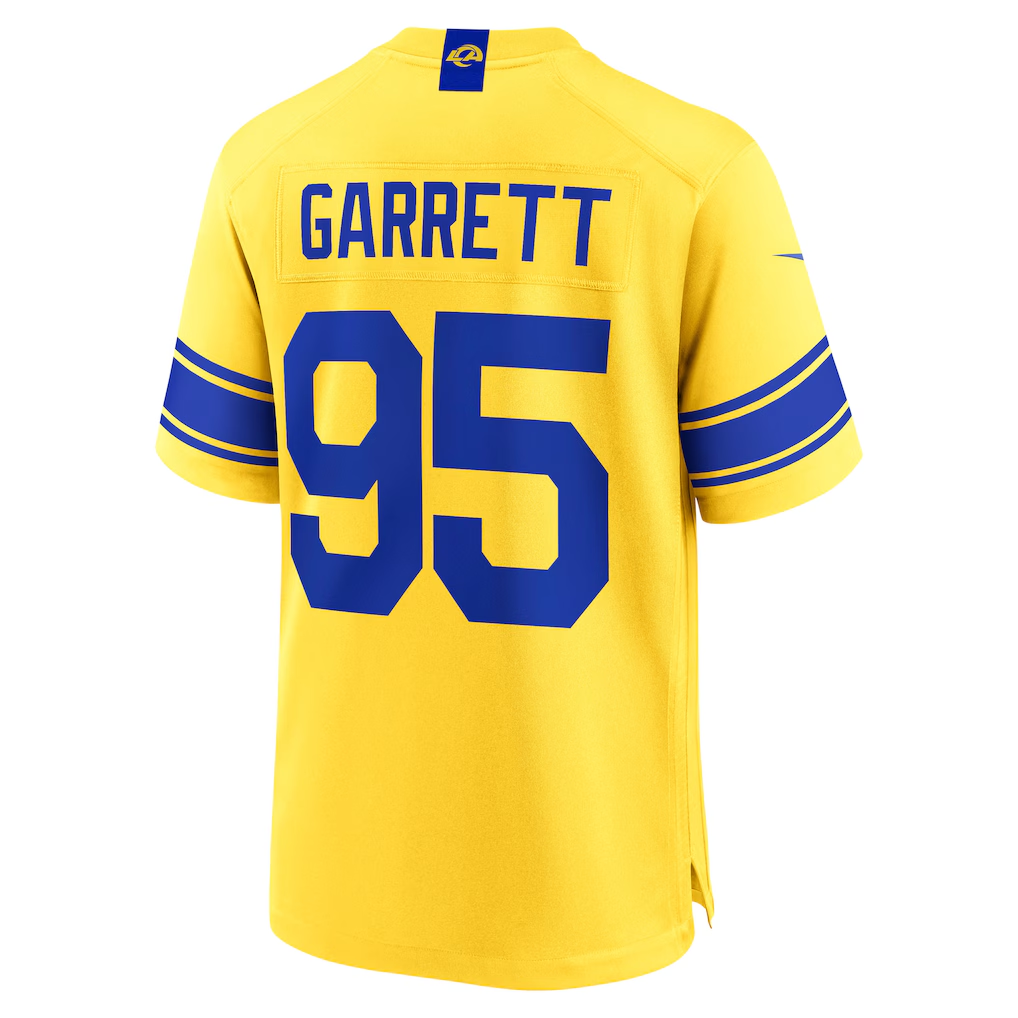 Friene LA.Rams #95 Myles Garrett Classic Sol Game Stitched Jerseys