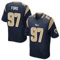 Friene LA.Rams #97 Poona Ford Player Navy Home Game Stitched Jerseys