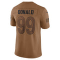 Friene LA.Rams #99 Aaron Donald Brown Salute To Service Limited Jersey Stitched Jerseys