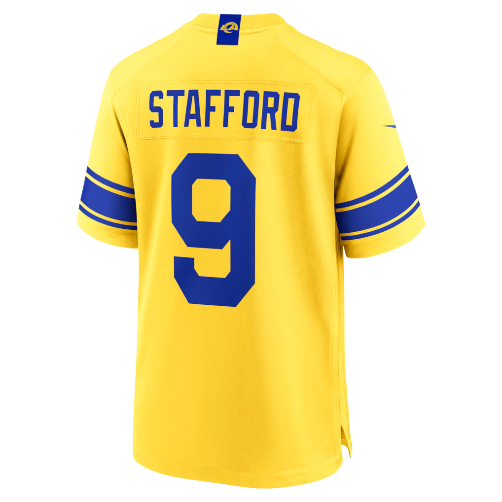 Friene LA.Rams #9 Matthew Stafford Classic Sol Game Jerseys