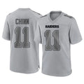 Friene LV.Raiders #11 Jeremy Chinn Player Gray Atmosphere Fashion Limited Game Stitched Jerseys