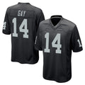 Friene LV.Raiders #14 Matt Gay Player Black Home Game Stitched Jerseys