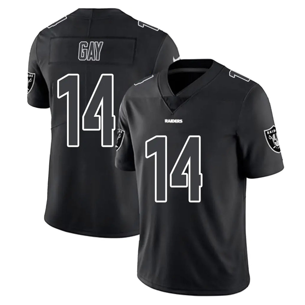 Friene LV.Raiders #14 Matt Gay Player Black Limited Black Impact Home Game Stitched Jerseys