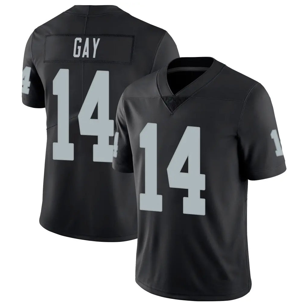 Friene LV.Raiders #14 Matt Gay Player Black Limited Vapor Untouchable Home Game Stitched Jerseys