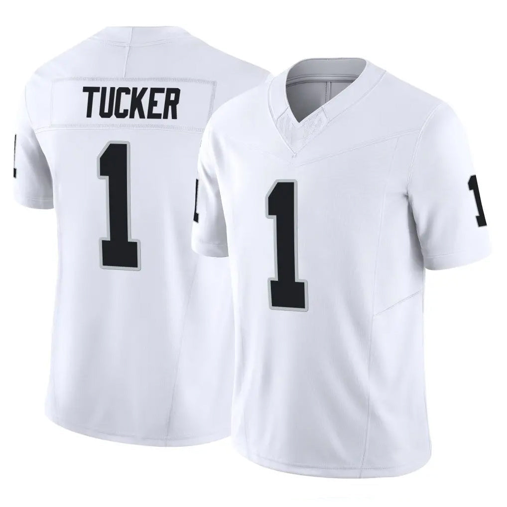 Friene LV.Raiders #1 Tre Tucker Player White Limited Vapor F.U.S.E. Home Game Stitched Jerseys