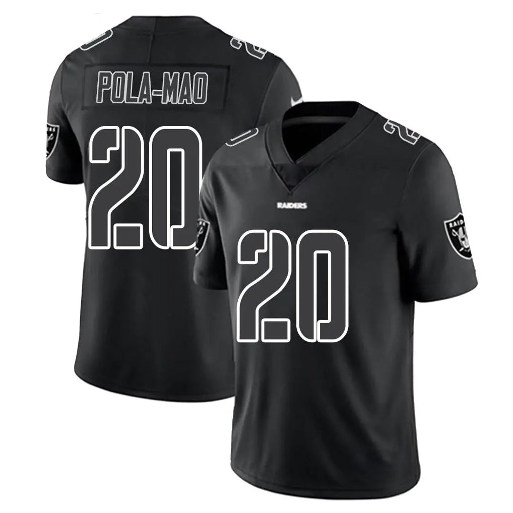 Friene LV.Raiders #20 Isaiah Pola-Mao Player Black Limited Black Impact Home Game Stitched Jerseys