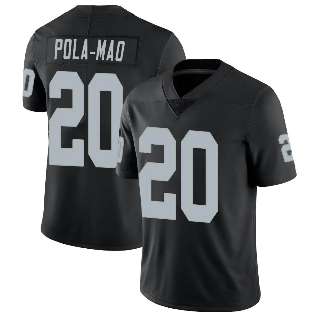 Friene LV.Raiders #20 Isaiah Pola-Mao Player Black Limited Vapor Untouchable Home Game Stitched Jerseys