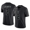 Friene LV.Raiders #2 Ashton Jeanty Player Black Reflective Limited Game Stitched Jerseys