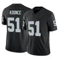 Friene LV.Raiders #51 Malcolm Koonce Player Black Limited Vapor F.U.S.E. Home Game Stitched Jerseys