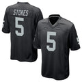 Friene LV.Raiders #5 Eric Stokes Player Black Home Game Stitched Jerseys