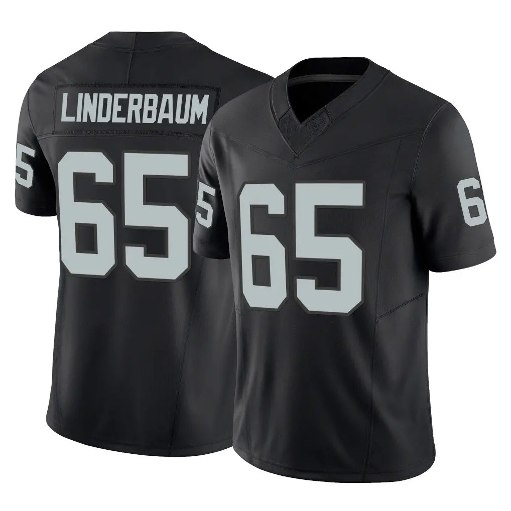 Friene LV.Raiders #65 Tyler Linderbaum Player Black Limited Vapor F.U.S.E. Home Game Stitched Jerseys