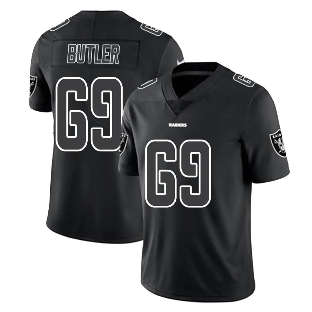 Friene LV.Raiders #69 Adam Butler Player Black Limited Black Impact Home Game Stitched Jerseys