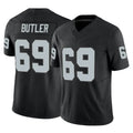 Friene LV.Raiders #69 Adam Butler Player Black Limited Vapor F.U.S.E. Home Game Stitched Jerseys