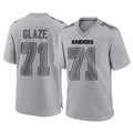 Friene LV.Raiders #71 DJ Glaze Player Gray Atmosphere Fashion Limited Game Stitched Jerseys