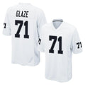 Friene LV.Raiders #71 DJ Glaze Player White Home Game Stitched Jerseys