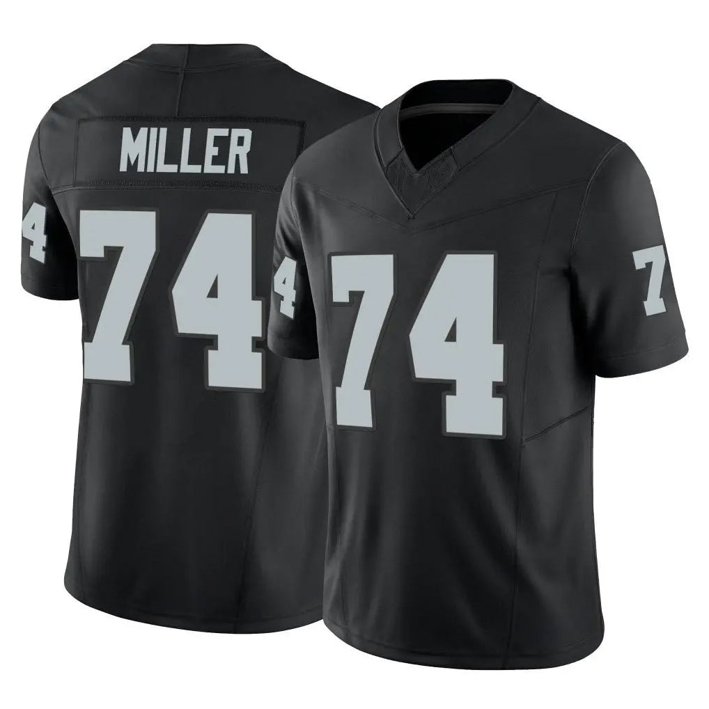 Friene LV.Raiders #74 Kolton Miller Player Black Limited Vapor F.U.S.E. Home Game Stitched Jerseys