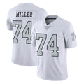 Friene LV.Raiders #74 Kolton Miller Player White Limited Color Rush Home Game Stitched Jerseys