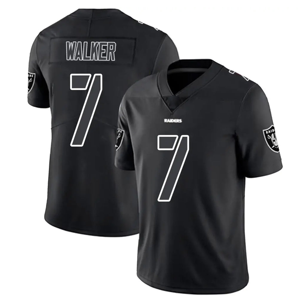Friene LV.Raiders #7 Quay Walker Player Black Limited Black Impact Home Game Stitched Jerseys