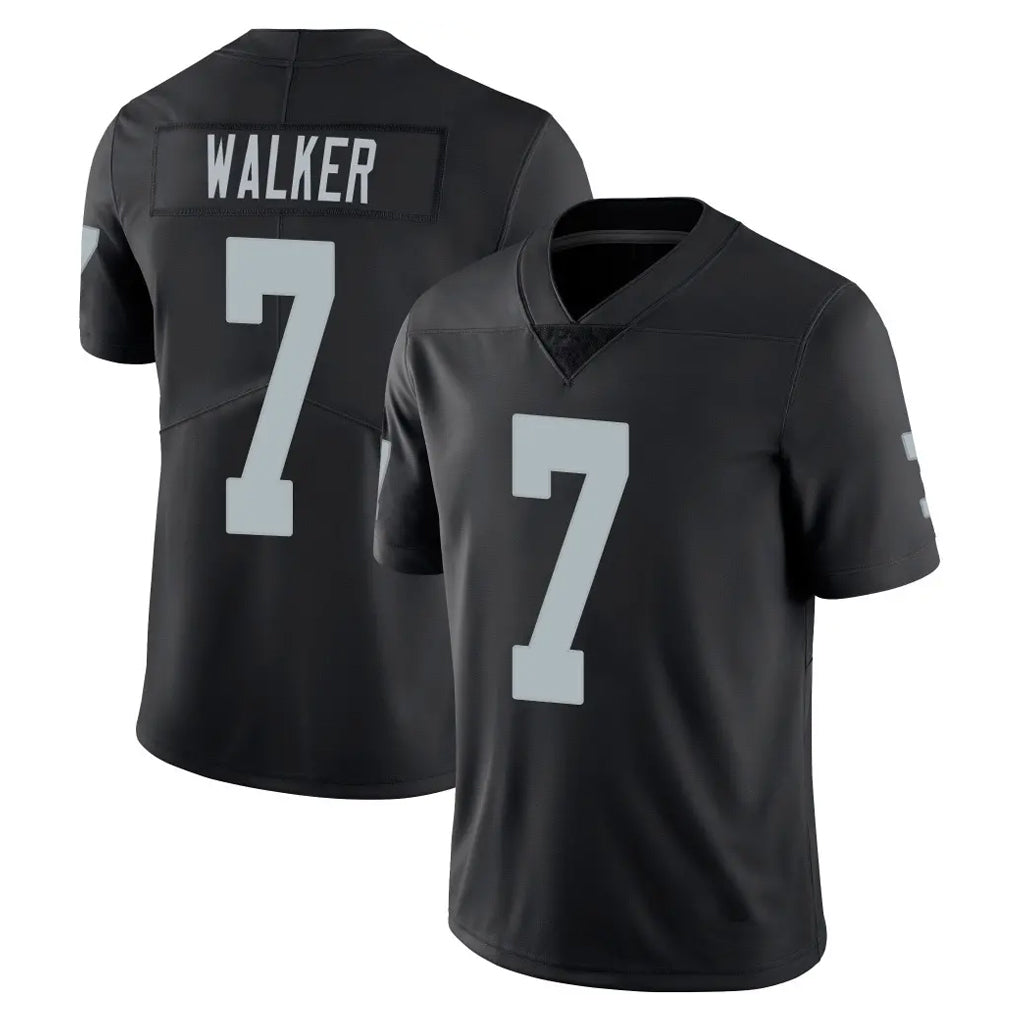 Friene LV.Raiders #7 Quay Walker Player Black Limited Vapor Untouchable Home Game Stitched Jerseys