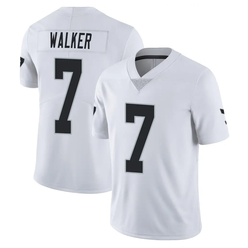 Friene LV.Raiders #7 Quay Walker Player White Limited Vapor Untouchable Home Game Stitched Jerseys
