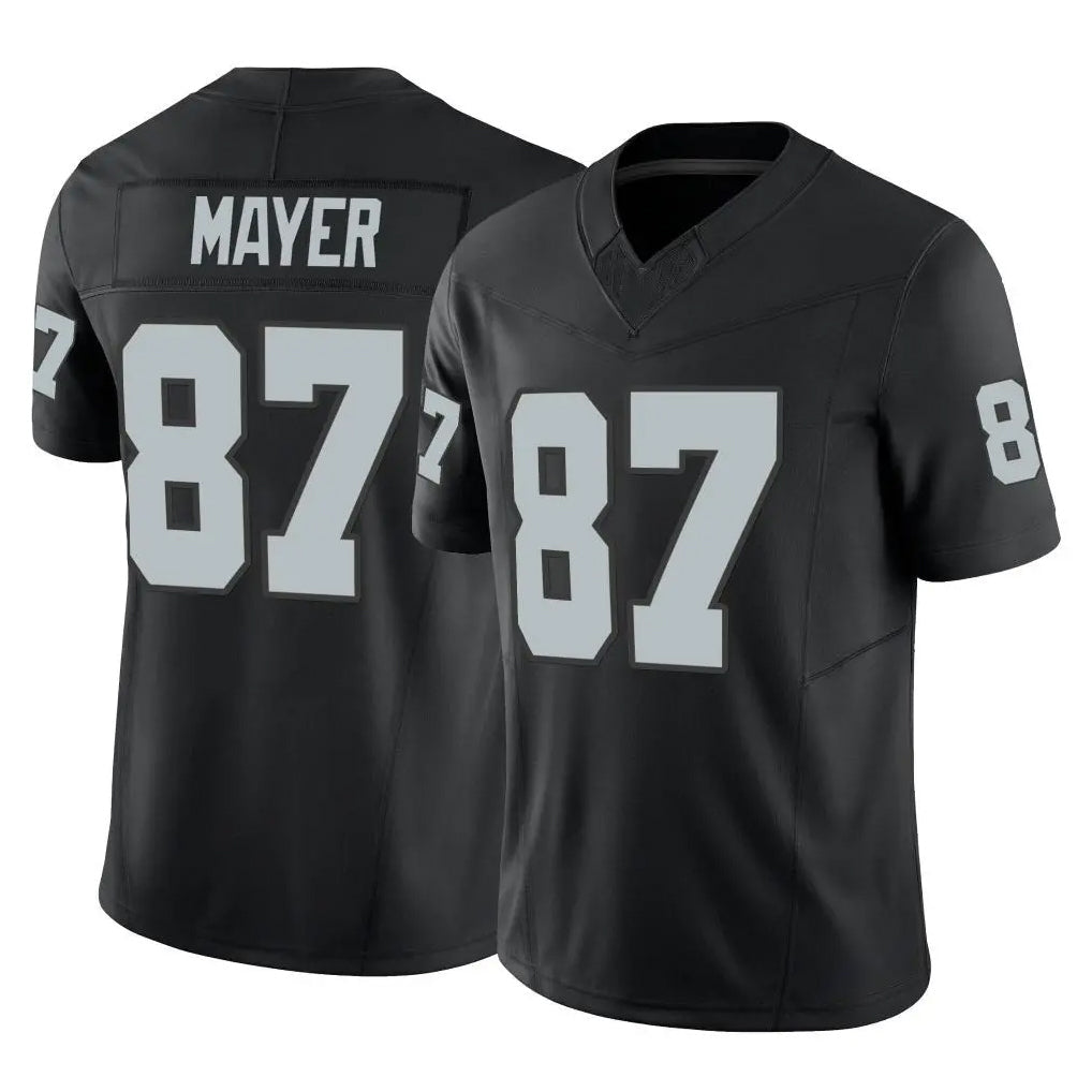 Friene LV.Raiders #87 Michael Mayer Player Black Limited Vapor F.U.S.E. Home Game Stitched Jerseys