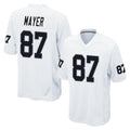 Friene LV.Raiders #87 Michael Mayer Player White Home Game Stitched Jerseys