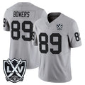 Friene LV.Raiders #89 Brock Bowers Player Gray 2026 Vapor Limited Home Game Stitched Jerseys