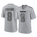 Friene LV.Raiders #8 Kirk Cousins Player Gray Atmosphere Fashion Limited Game Stitched Jerseys