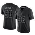 Friene LV.Raiders #98 Maxx Crosby Player Black Reflective Limited Game Stitched Jerseys