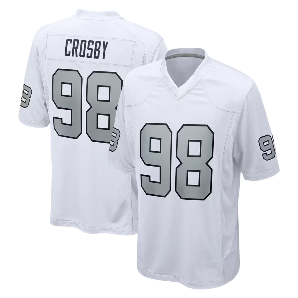 Friene LV.Raiders #98 Maxx Crosby Player White Alternate Home Game Stitched Jerseys