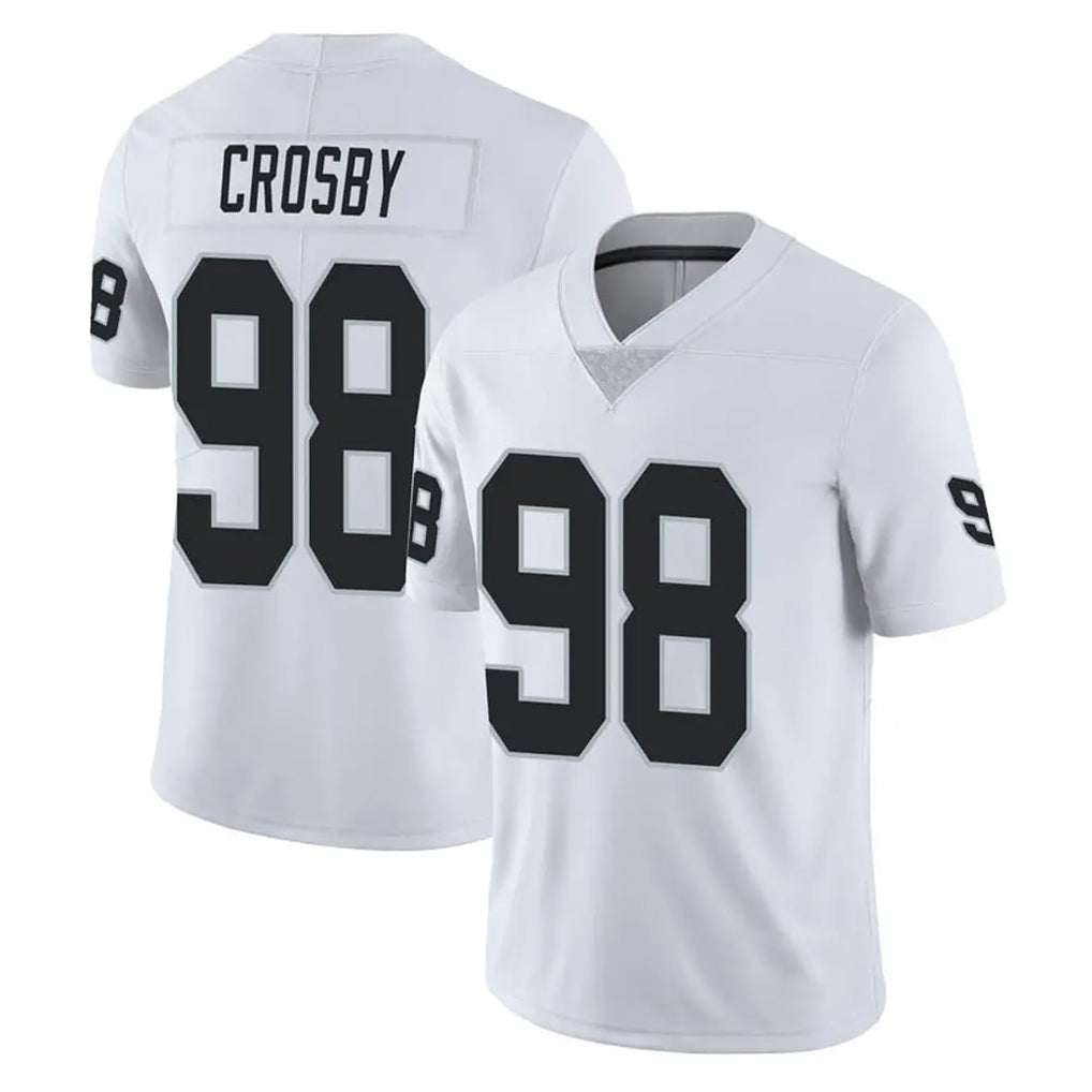Friene LV.Raiders #98 Maxx Crosby Player White Limited Vapor Untouchable Home Game Stitched Jerseys