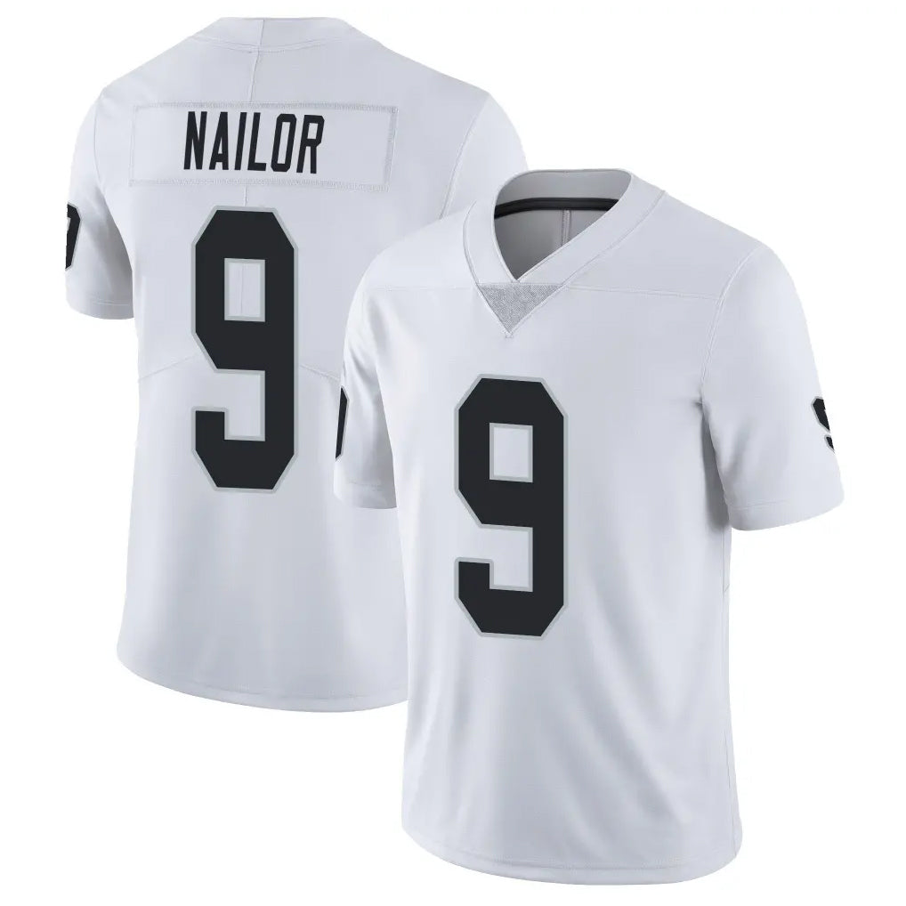 Friene LV.Raiders #9 Jalen Nailor Player White Limited Vapor Untouchable Home Game Stitched Jerseys