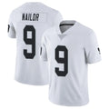 Friene LV.Raiders #9 Jalen Nailor Player White Limited Vapor Untouchable Home Game Stitched Jerseys