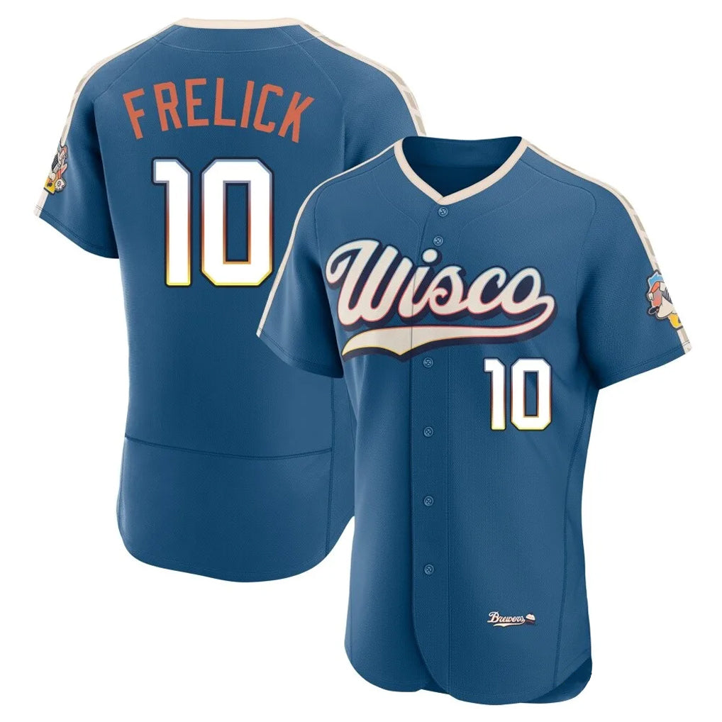 Friene M.Brewers #10 Sal Frelick Player Blue 2026 City Connect Home Limited Elite Stitched Jerseys