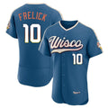 Friene M.Brewers #10 Sal Frelick Player Blue 2026 City Connect Home Limited Elite Stitched Jerseys