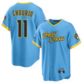 Friene M.Brewers #11 Jackson Chourio Player Light Blue City Connect Home Game Stitched Jerseys