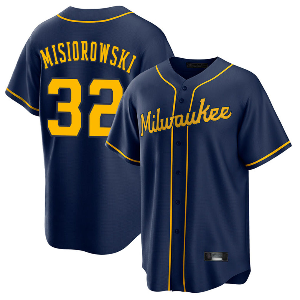 Friene M.Brewers #32 Jacob Misiorowski Player Navy Home Game Stitched Jerseys