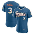 Friene M.Brewers #3 Joey Ortiz Player Blue 2026 City Connect Home Limited Elite Stitched Jerseys