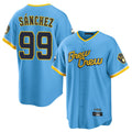 Friene M.Brewers #99 Gary Sanchez Player Light Blue City Connect Home Game Stitched Jerseys