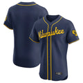 Friene M.Brewers ## Brewers Blank Player Navy Home Limited Elite Stitched Jerseys